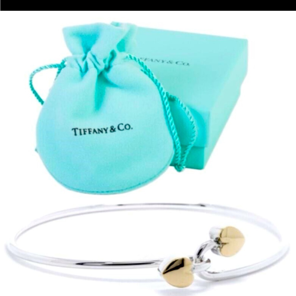 Tiffany Double Heart Bangle
